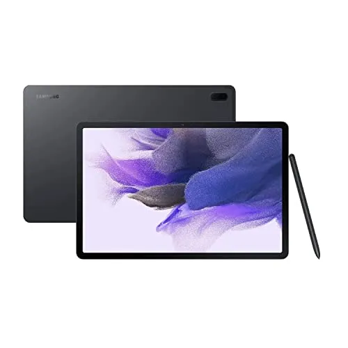 SAMSUNG Galaxy Tab S7 FE 2021 Android Tablet 12.4" Pantalla WiFi 64GB S Pen Incluido Batería de Larga duración Potente Rendimiento, Negro místico