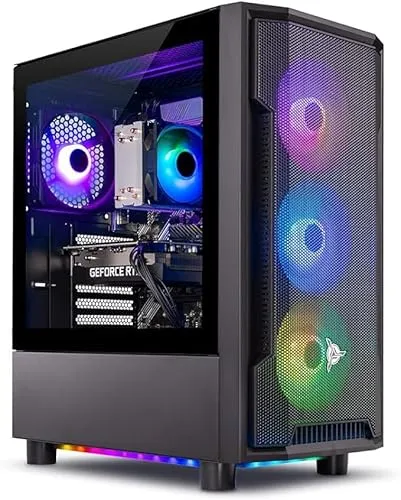 Skytech Shadow Gaming PC, Intel i5 13400F 2.5 GHz (4.6GHz Turbo Boost), NVIDIA RTX 4060 8GB GDDR6X, 1TB NVME, 32GB DDR5 RAM 5600 RGB, 650W Gold PSU, Wi-Fi, Win 11 Home