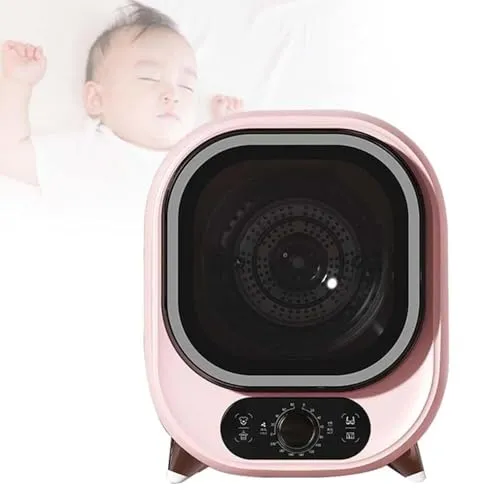 KIUYTOPNV Secadora de Ropa con ventilación y Capacidad de 5 kg, compacta y Mini Secadora de Centrifugado, portátil, de condensación, con Capacidad de Carga de 0,8 kg.(C)