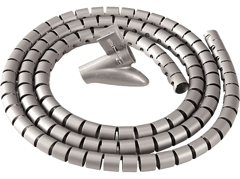 Organizador de cables - Fellowes CableZip, 2 cm diámetro, Longitud m, Plástico, Plata