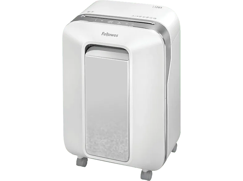 Destructora de papel - Fellowes LX201, Tecnología Intellibar™, Blanco