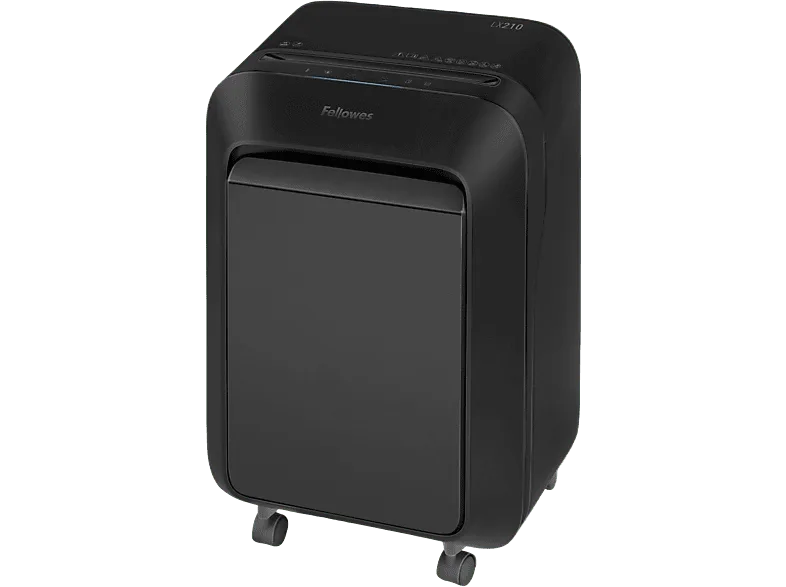 Destructora de papel - Fellowes LX210, 16 hojas, 23 litros, Negro