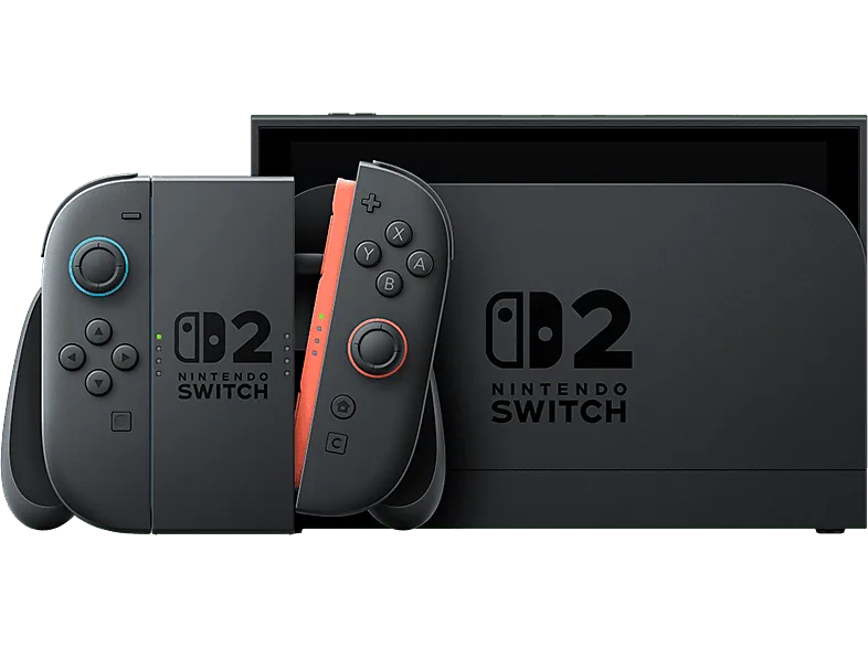 Consola - Nintendo Switch 2, 7.9” Full HD HDR 120 Hz, 256 GB, Magnetic Joy-Con 2 con modo ratón, Azul y Rojo Neón
