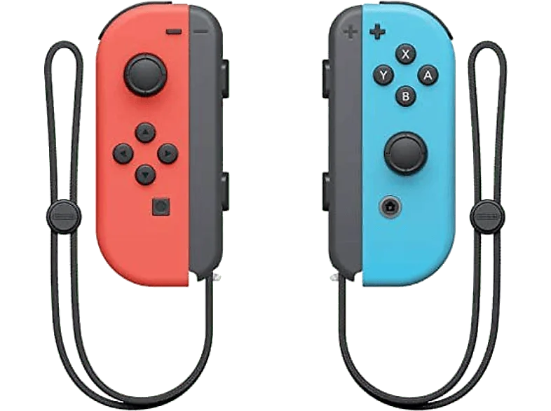 Mando Nintendo Switch - Joy-Con Set, Switch, Izquierda y Derecha, Vibración HD, Rojo Azul Neón