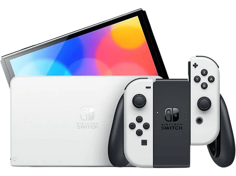 Consola - Nintendo Switch OLED, 7", Joy-Con, 64 GB, Blanco
