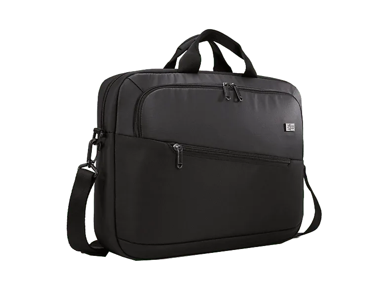 Maletín para portátil - Case Logic Propel, 16", Poliéster y espuma PE, Bolsillo tablets hasta 12", Negro