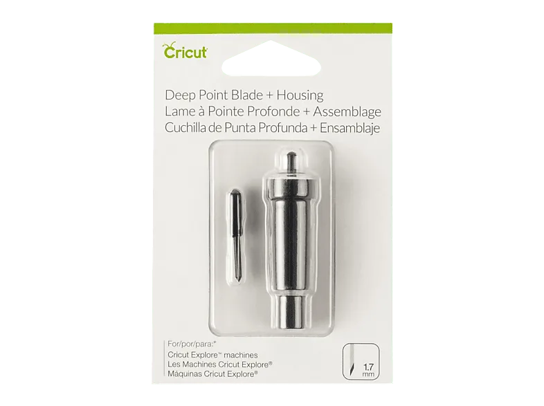 Accesorio para Plotter - Cricut Cuchilla Profunda, Compatible con Maker Explore, Negro