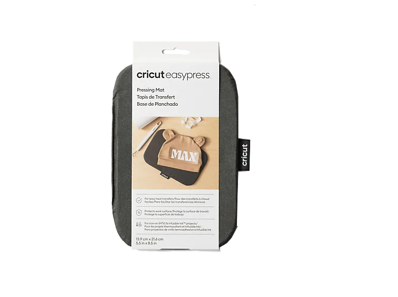 Accesorio para Plotter - Cricut Base de planchado EasyPress™, Calor uniforme y controlado, 14 x 22 cm, Gris