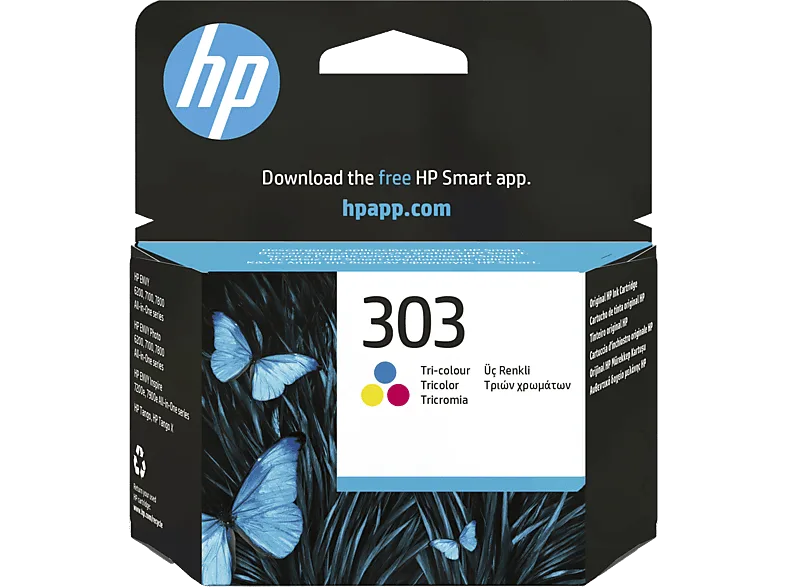 Cartucho de tinta - HP 303, Tricolor, T6N01AE (imagen 1 de 3)