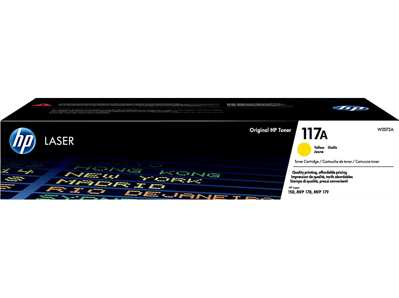 Tóner - HP 117A LaserJet, Amarillo, W2072A (imagen 1 de 3)