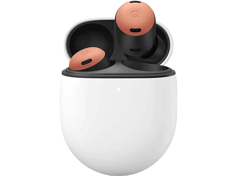 Auriculares de botón - Google Pixel Buds Pro, 11h Autonomía reproducción, Estuche carga USB-C, Resistencia IPX4, Coral (imagen 1 de 3)