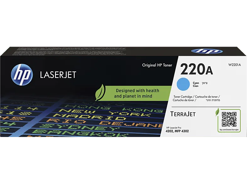 Tóner - HP LaserJet 220A Cian, Alto rendimiento, Hasta 1800 páginas, TerraJet, Cian