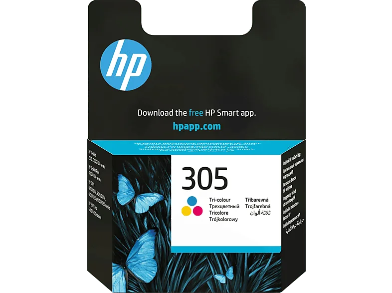 Cartucho de tinta - HP 305, Amarillo, Cian, Magenta, 3YM60AE – Amarillo