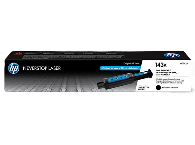 Tóner - HP Nerverstop 143A, Negro, W1143A (imagen 1 de 3)