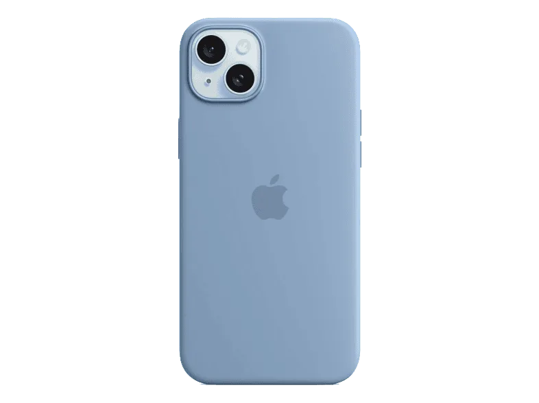 Apple Funda de silicona con MagSafe para iPhone 15 Plus, Azul invierno