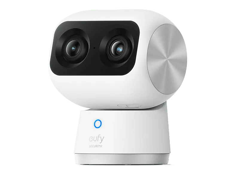 Cámara de vigilancia IP - Eufy S350, 4K, Función visión nocturna, Interior, Doble Cámara, Negro/Blanco (imagen 1 de 2)
