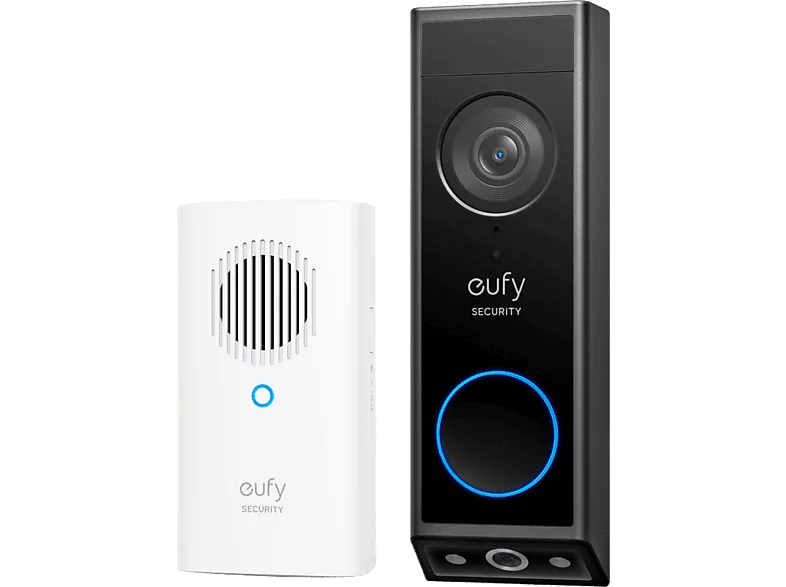 Cámara de vigilancia - Eufy E340, Resolución 2K Full HD, Visión nocturna a color avanzada, Negro