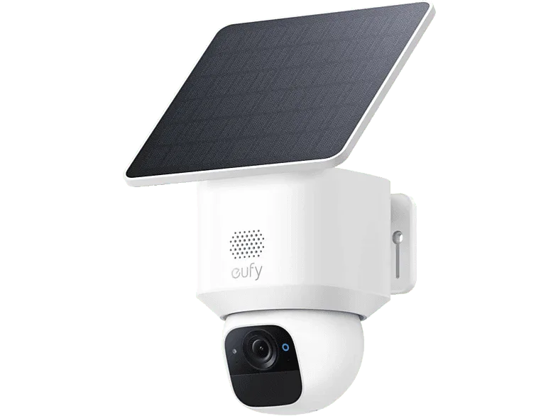 Cámara de vigilancia IP - Eufy SoloCam E30, 2K, Función visión nocturna, 360°, Blanco
