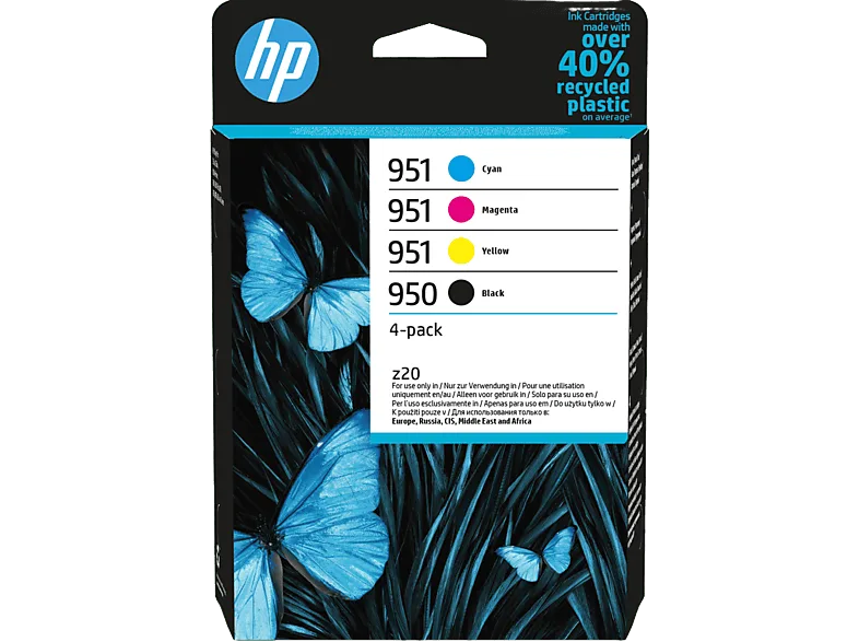 Cartucho de tinta - HP 950 Negro + 951 Tricolor, Hasta 1000 páginas en negro, 700 a color, Planet Partners