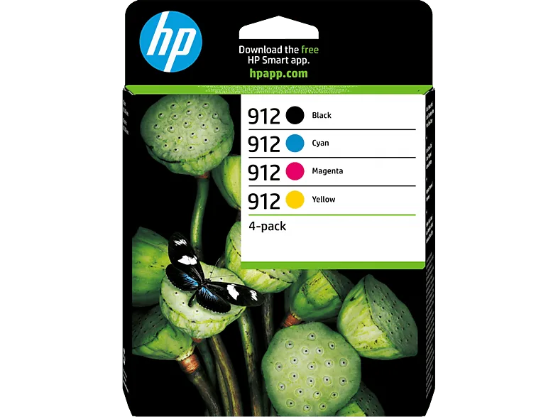 Cartucho de tinta - HP 912 Negro + Tricolor, Hasta 315 páginas impresión (imagen 1 de 3)