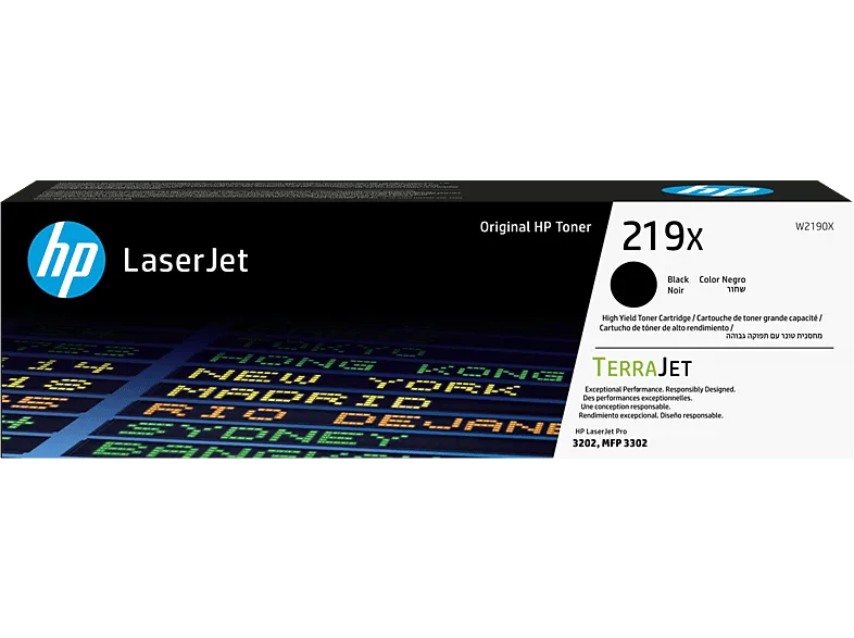 Tóner- HP 219X de alta capacidad Laserjet, Aproximadamente 3200 páginas, Planet Partners, Negro, W2190X (imagen 1 de 3)