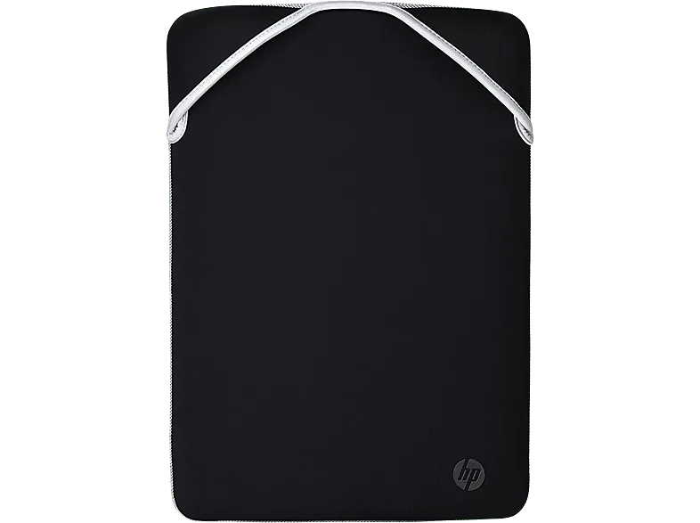 Funda portátil - HP 2F2J1AA, Para de 14", 35.56 cm, Universal, Reversible, Neopreno, Negro y plata