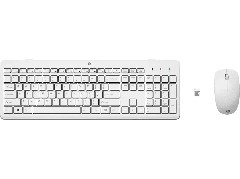 Pack Teclado + Ratón - HP Combo de teclado y ratón inalámbricos 230, Inalámbrico, Bluetooth, Blanco