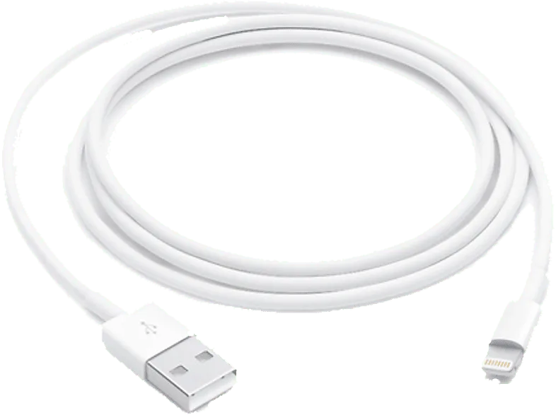 Apple Cable Lightning a USB, USB 2.0, iPhone, iPod o iPad, 1 m, Blanco