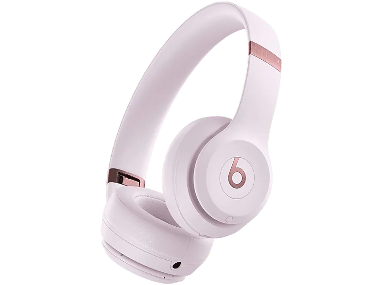 Auriculares inalámbricos - Beats Solo 4, Supraaurales, Bluetooth, 50h Autonomía, iOS y Android, Rosa nube