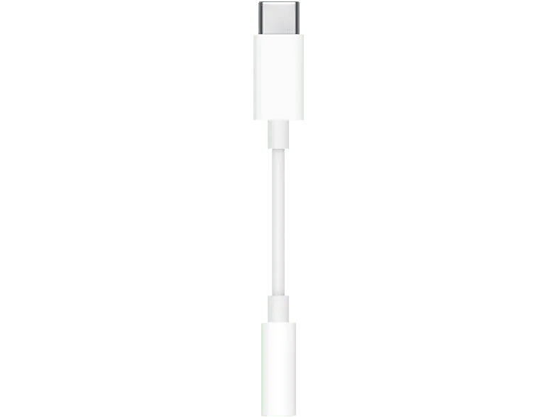Apple, Adaptador de USB-C a toma para auriculares 3,5 mm, Blanco