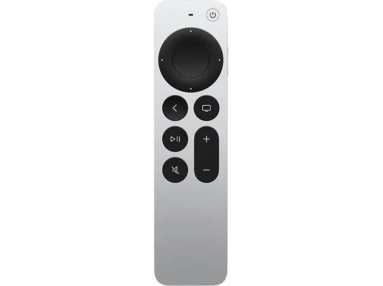 Apple Mando Siri Remote (3.ª generación), Siri, Clickpad táctil, Conector USB?C de carga, Plata