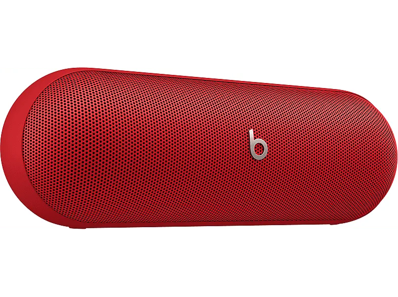 Apple Beats Pill, Altavoz Bluetooth inalámbrico, Cargador portátil USB-C, Hasta 24 horas de batería, IP67, y Android, micrófono, Rojo llama – Rojo llama