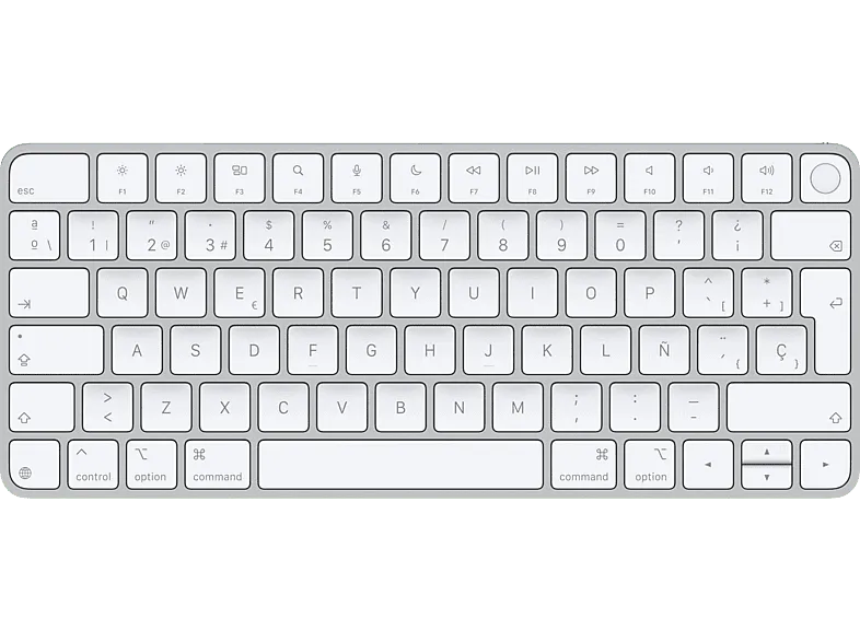 Apple Magic Keyboard con Touch ID para modelos de Mac, carga USB-C, Blanco