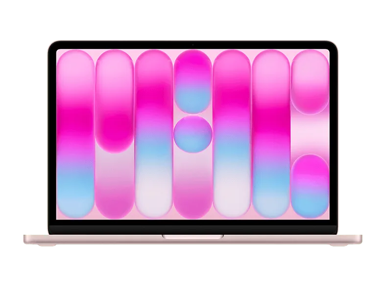 Apple MacBook Neo (2026), 13" Liquid Retina, Chip A18 Pro, CPU 6 núcleos + GPU 5 núcleos, 8GB RAM, 256GB SSD, Magic Keyboard, Rosa nube, Sin AC