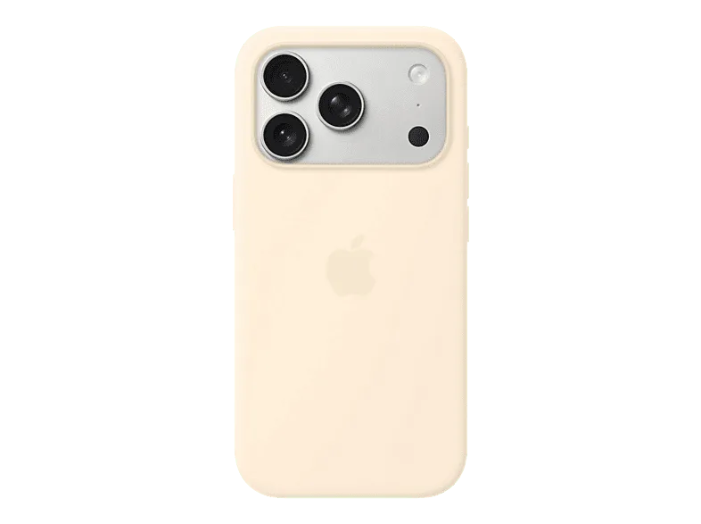 Apple Funda de silicona con MagSafe para el iPhone 17 Pro, Compatible correa Crossbody, Vainilla