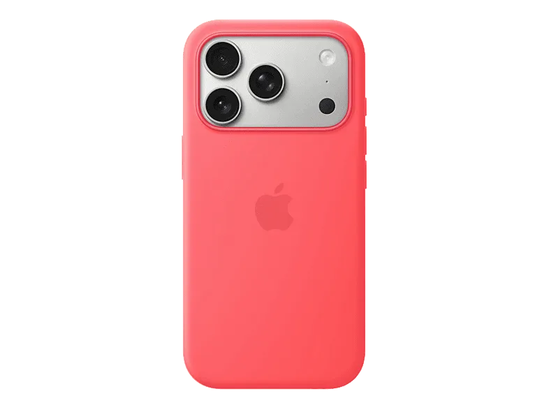 Apple Funda de silicona con MagSafe para el iPhone 17 Pro, Compatible correa Crossbody, Guayaba intenso