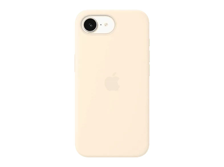 Apple Funda de silicona con MagSafe para el iPhone 17e, Compatible correa Crossbody, Vainilla