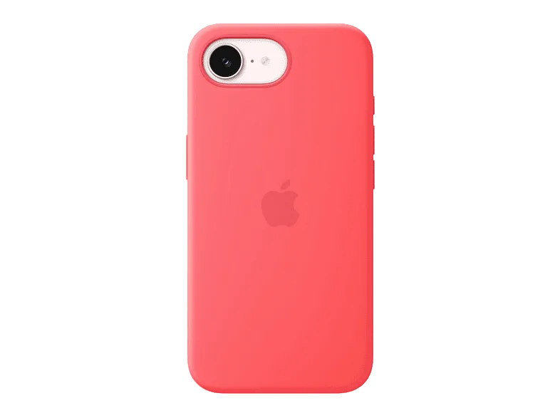 Apple Funda de silicona con MagSafe para el iPhone 17e, Compatible correa Crossbody, Guayaba intenso