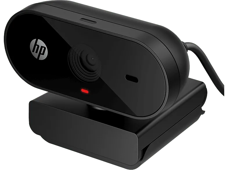 Webcam - HP 320, 1080p, USB-A, Gran angular 66º, Negro