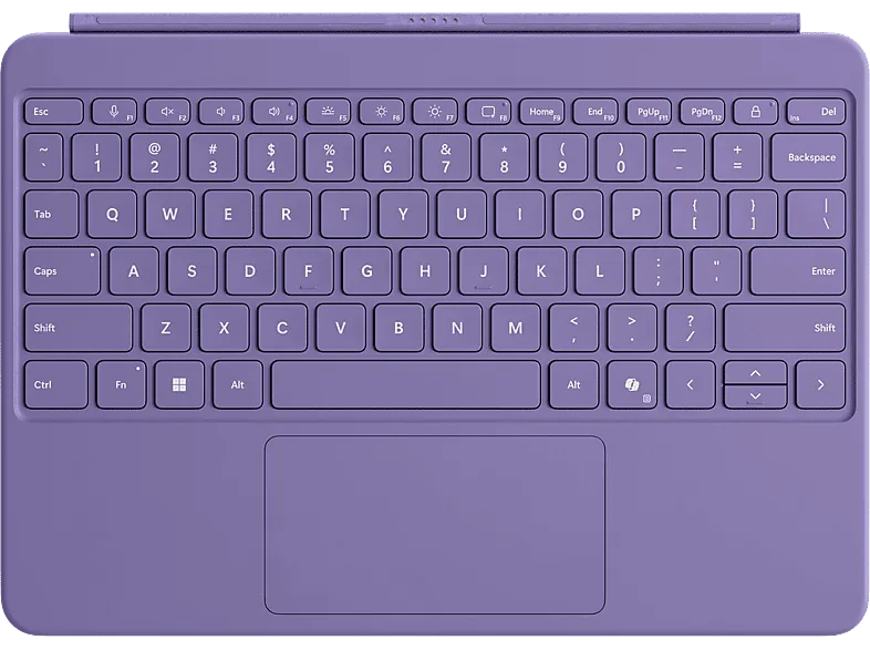 Teclado - Microsoft Surface Pro 12", Conexión Magnética, Retroiluminación, Violet
