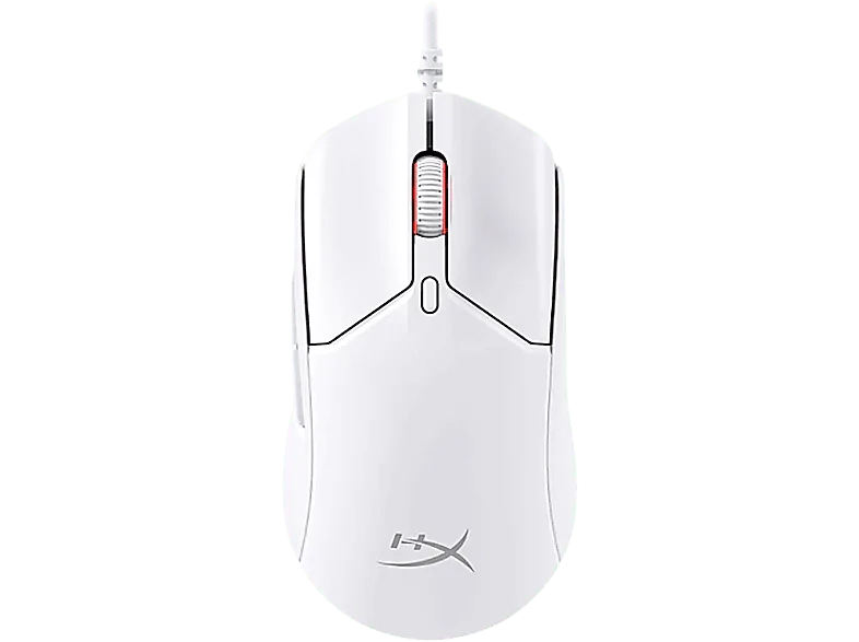 Ratón gaming - HyperX Pulsefire Haste 2, Por cable, 26000 DPI, 8000 HZ, PS4, PS5, XBOX, PC Blanco – PC Blanco