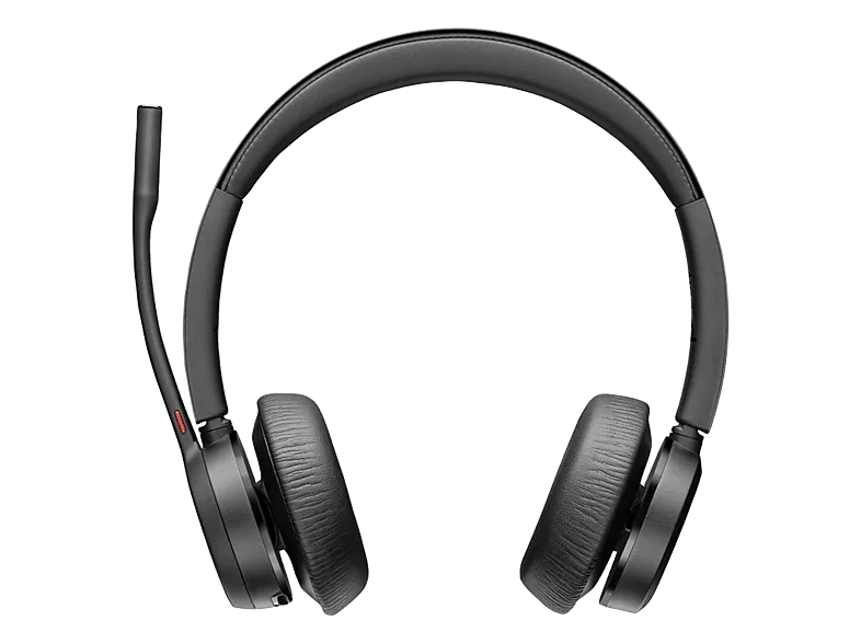 Auriculares de oficina - HP Poly Voyager 4320 Profesional, USB Tipo C + Adaptador BT700, Bluetooth 5.1, Supraaurales, Negro