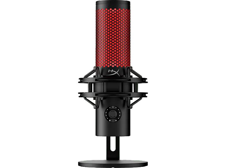 Micrófono - HYPERX QuadCast 2, USB, Sensor para silenciar, Indicadores LED, Negro