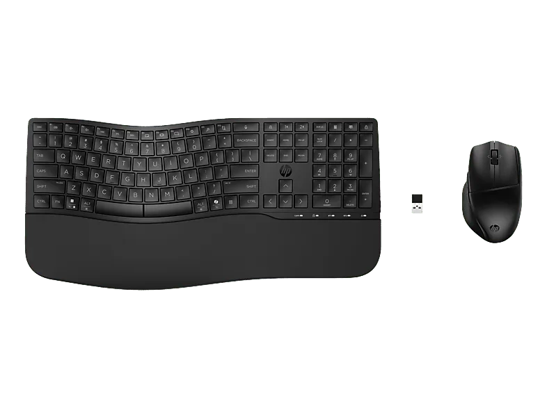 Pack Teclado + Ratón - HP Combo 680, Inalámbrico, Teclas programables, Multidispositivo, Bluetooth, Negro