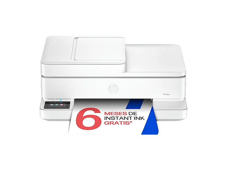 Impresora multifunción tinta - HP ENVY 6530E, +, Wi-Fi, Fax móvil, Impresión fotográfica a doble cara automática, Instant Ink, Blanco (imagen 1 de 3)