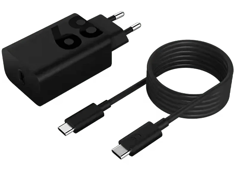 Cargador de pared - Lenovo USB-C 68 W, para tablets PD, Negro