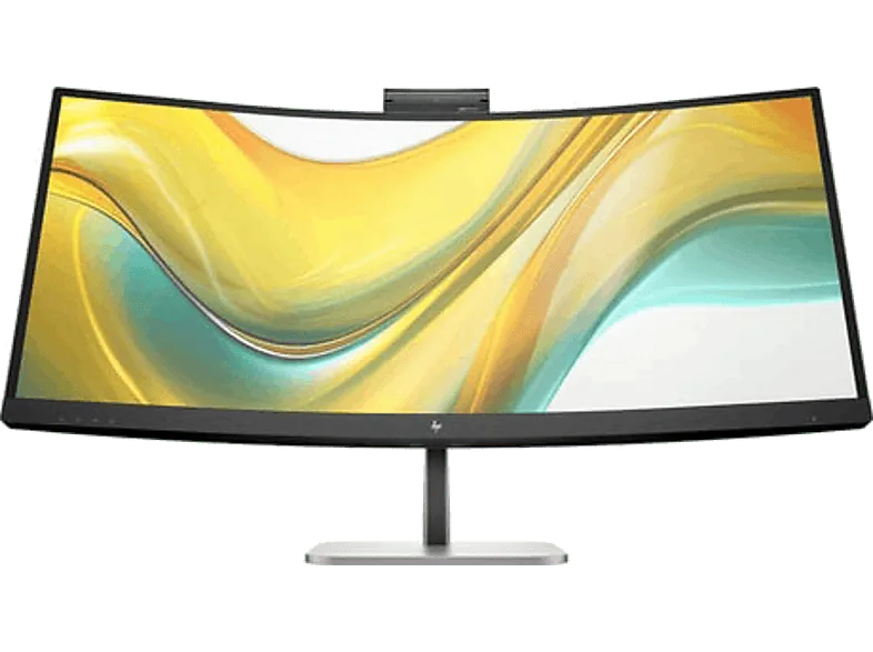 Monitor - HP Serie 5 534pm Profesional, 34" WQHD, 100 Hz, ms, VA, LCD, Webcam Integrada, Curvo, Negro Azabache