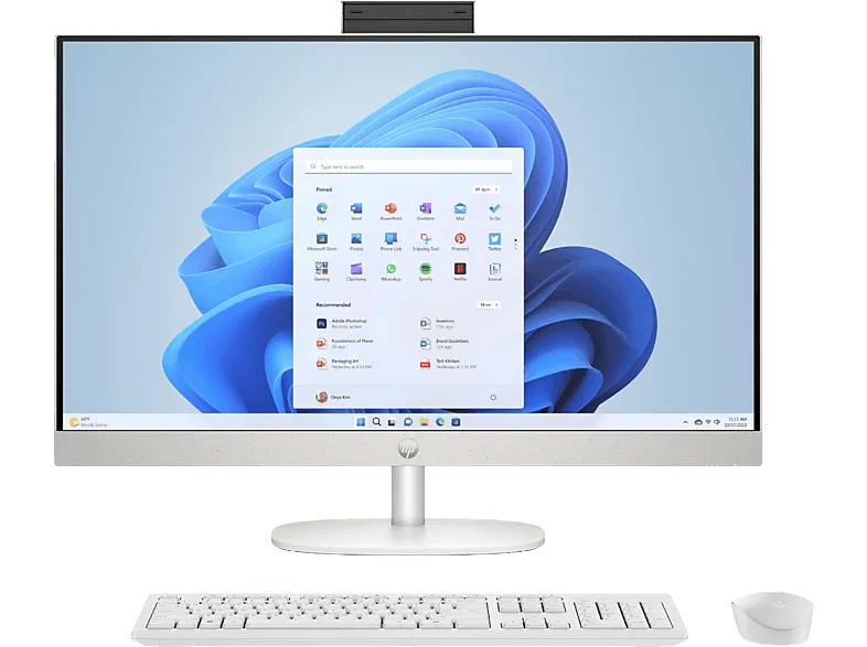 All in one - HP 24-cr0111ns, 23.8" Full-HD, Intel® Core™ i5-1335U, 16 GB RAM, 512 SSD, Iris® Xᶱ, Windows 11 Home, Blanco