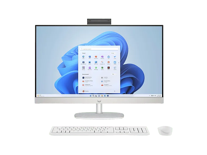 All in one - HP 24-cr2000ns 23,8" Full HD, Intel® Core™ Ultra 5 225U, 16 GB RAM, 512 SSD, UHD Graphics, Sin sistema operativo , Blanco