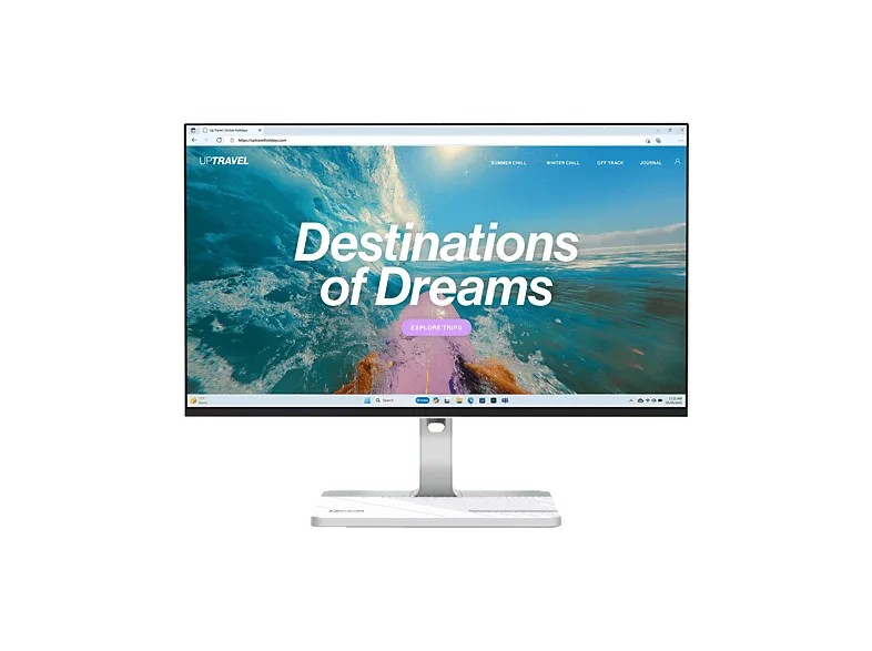 Monitor - Lenovo L24D-4C, 23.8" Full-HD, 144 Hz, 1 ms, IPS, FreeSync, Docking USB-C, Ajustable altura, Altavoces incorporados